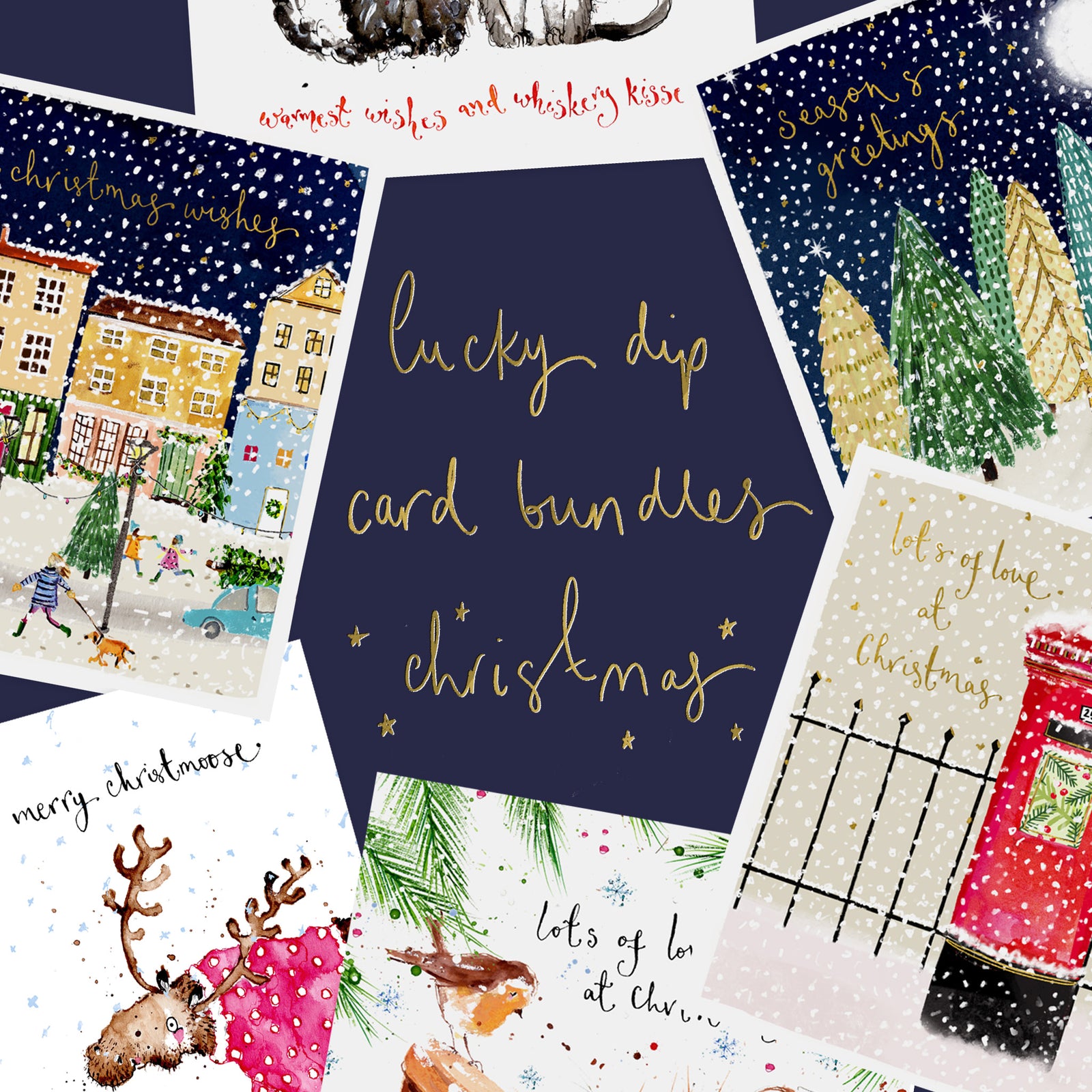 Lucky Dip 10 for £10 Christmas Cards