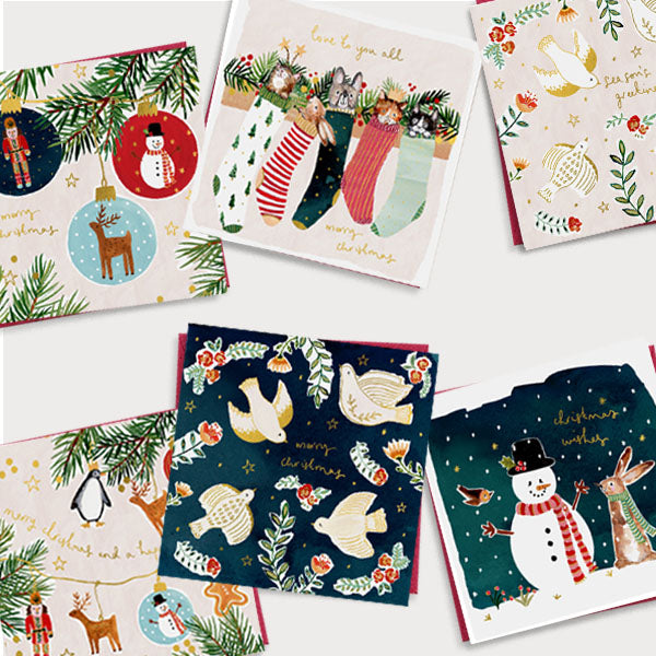 Christmas Cards Bundle - Foiled Festive Christmas Cards