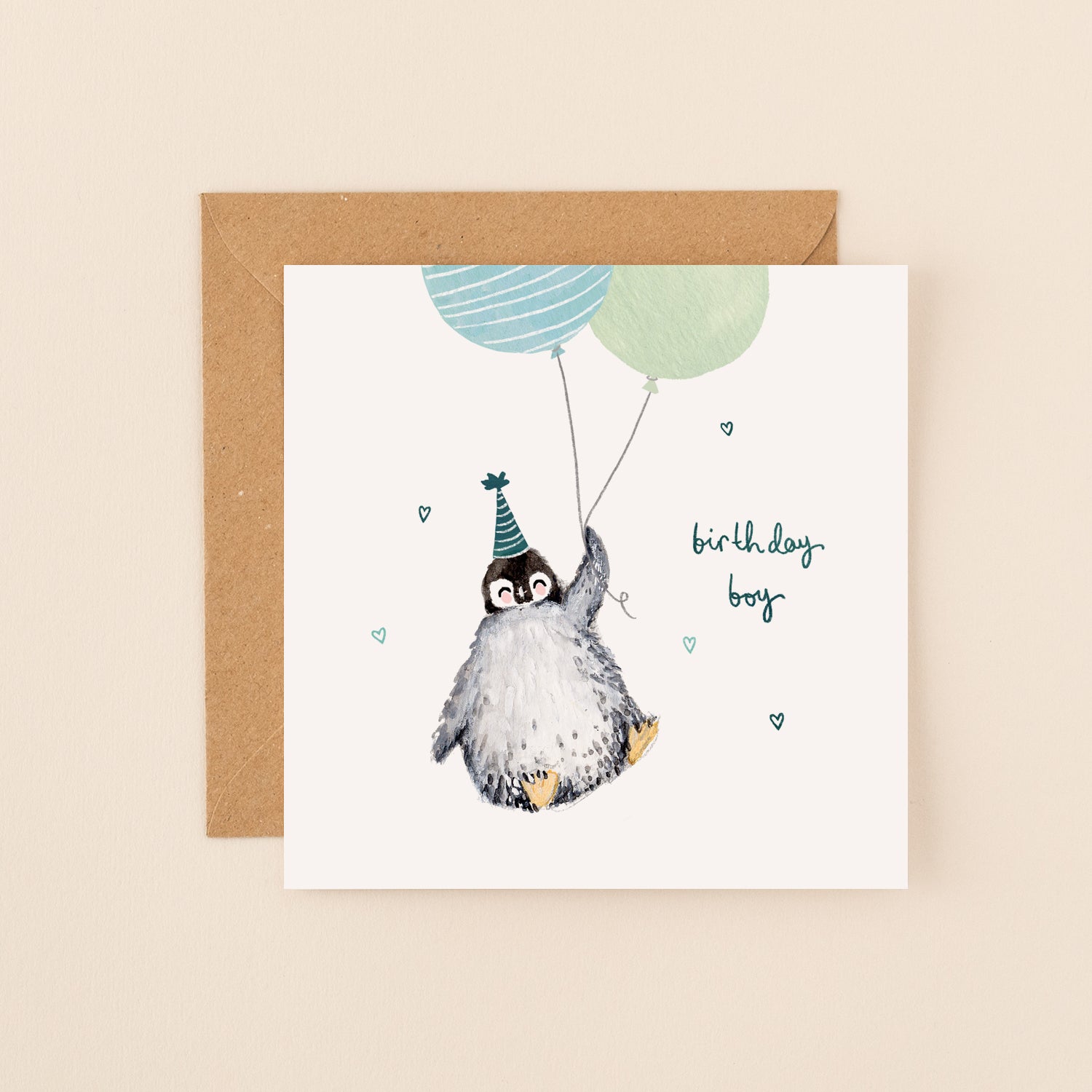 Penguin Birthday Boy Card