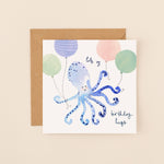 Octopus Lots of Hugs Birthday Card