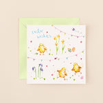 Easter Wishes Chicks Card