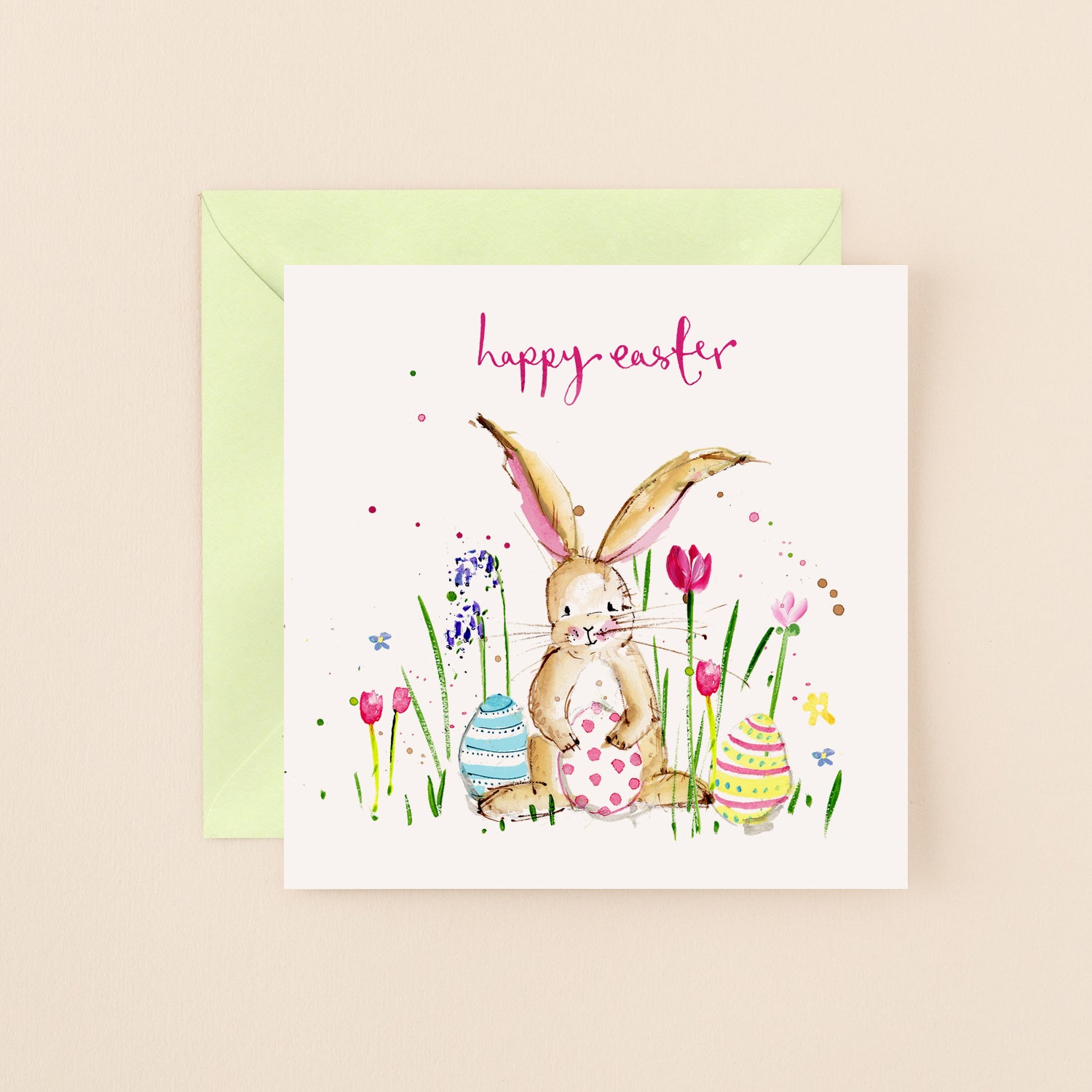 Bunny Happy Easter Card