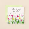 Flowers Love At Easter Card