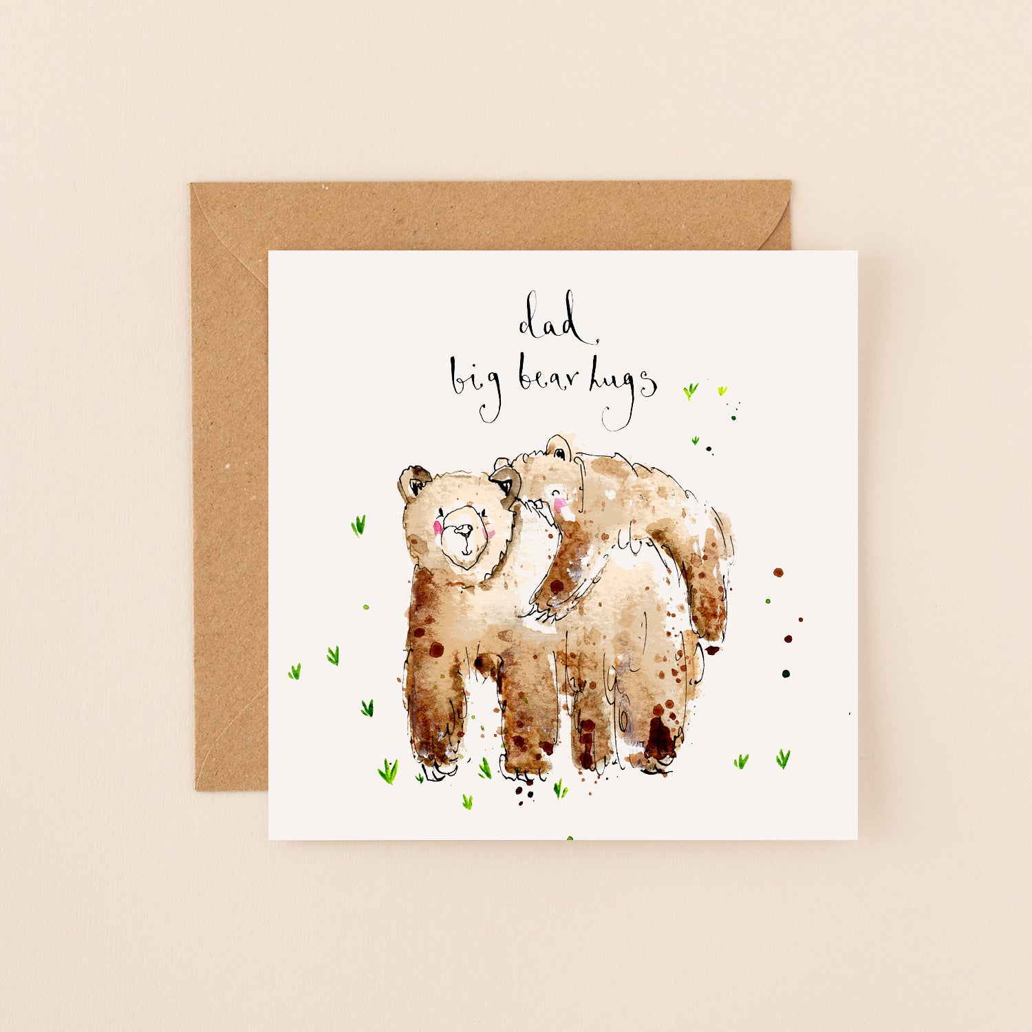 Dad Big Bear Hugs Father's Day Card