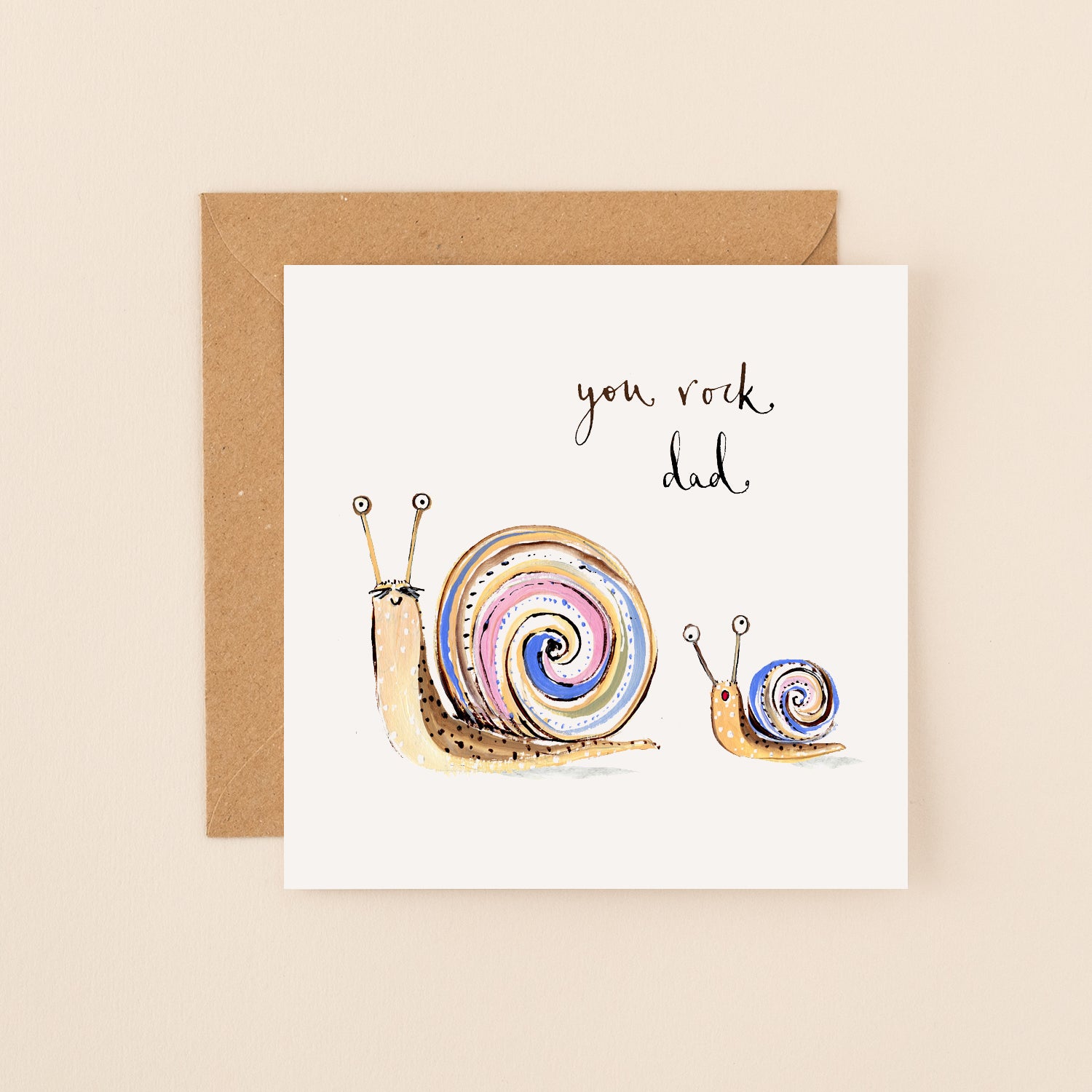 Snails You Rock Dad Father's Day Card