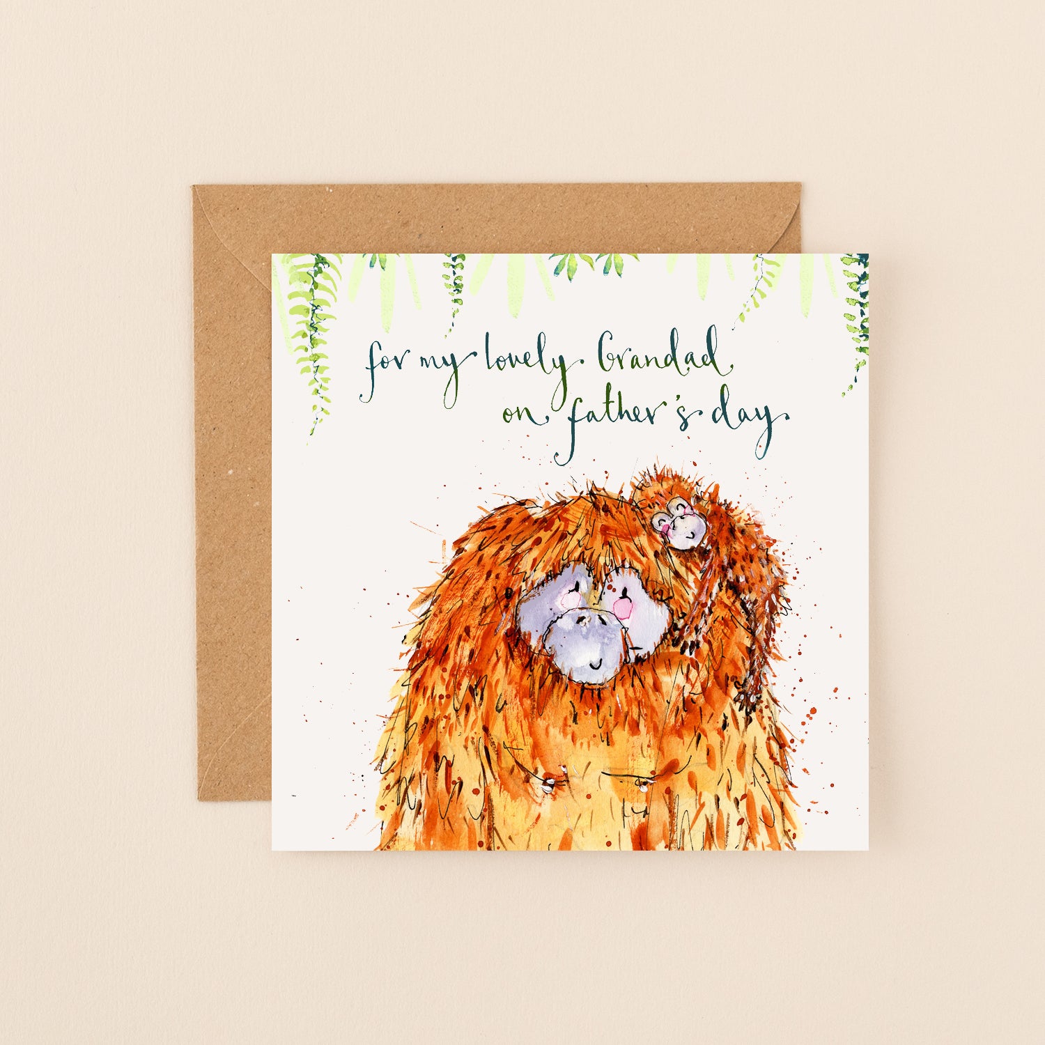 Orangutan Lovely Grandad Father's Day Card