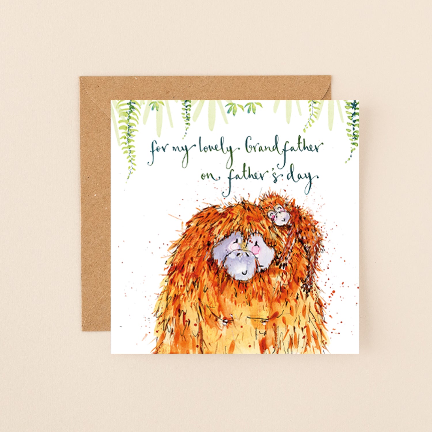 Orangutan Lovely Grandfather Father's Day Card