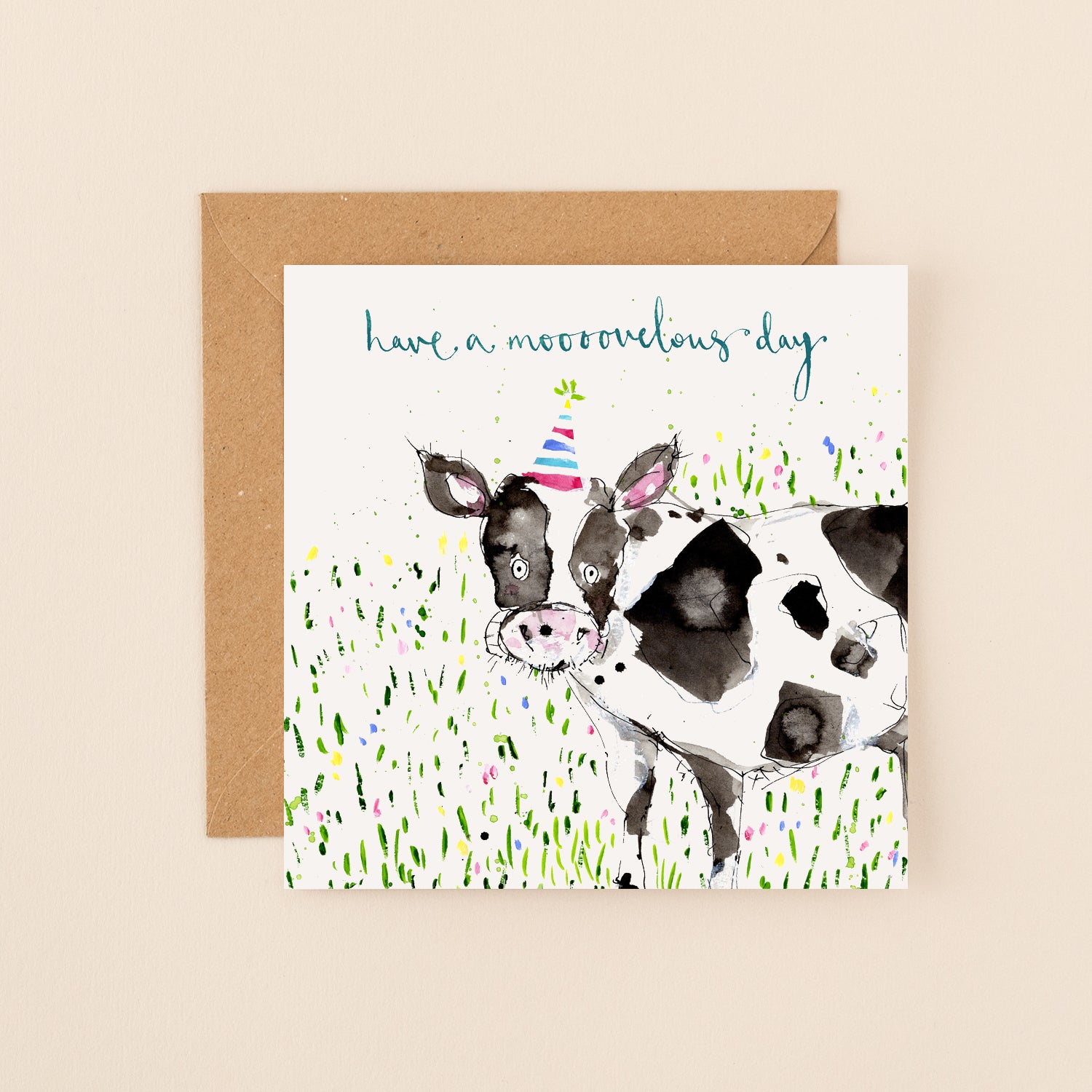 Have a Moooovellous Day Birthday Card