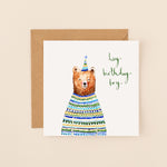 Birthday Boy Bear Birthday Card