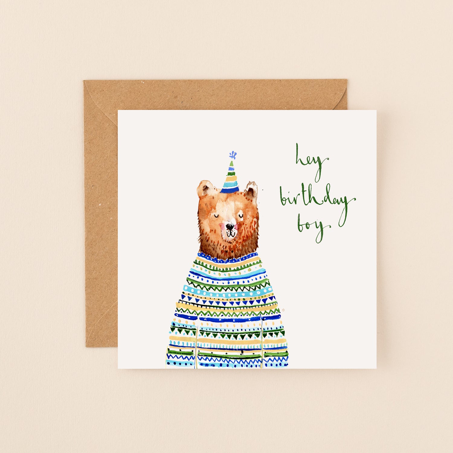 Birthday Boy Bear Birthday Card