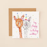 Fluffy Alpacas Birthday Card