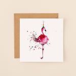 Flamingo Birthday Card