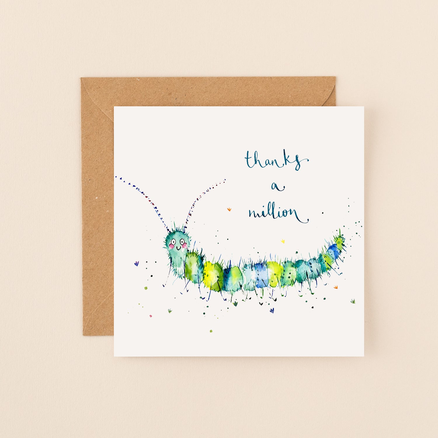 Thanks a Million Centipede Thank You Card