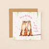 Meerkats Happy Couple Wedding Card