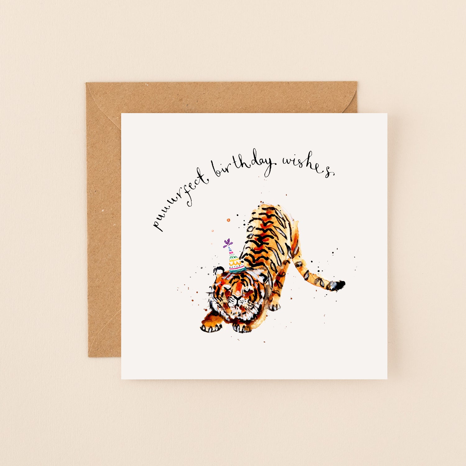 Tiger Puuurfect Birthday Card