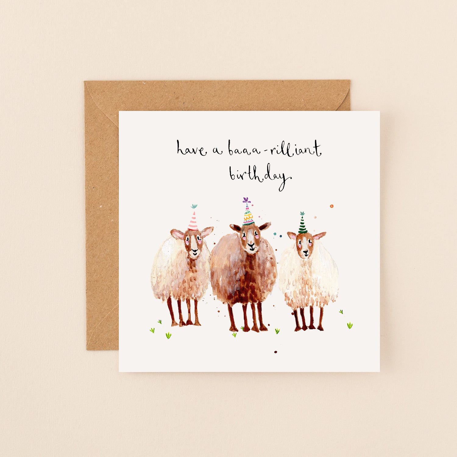 Sheep Baaa-rilliant Birthday Card