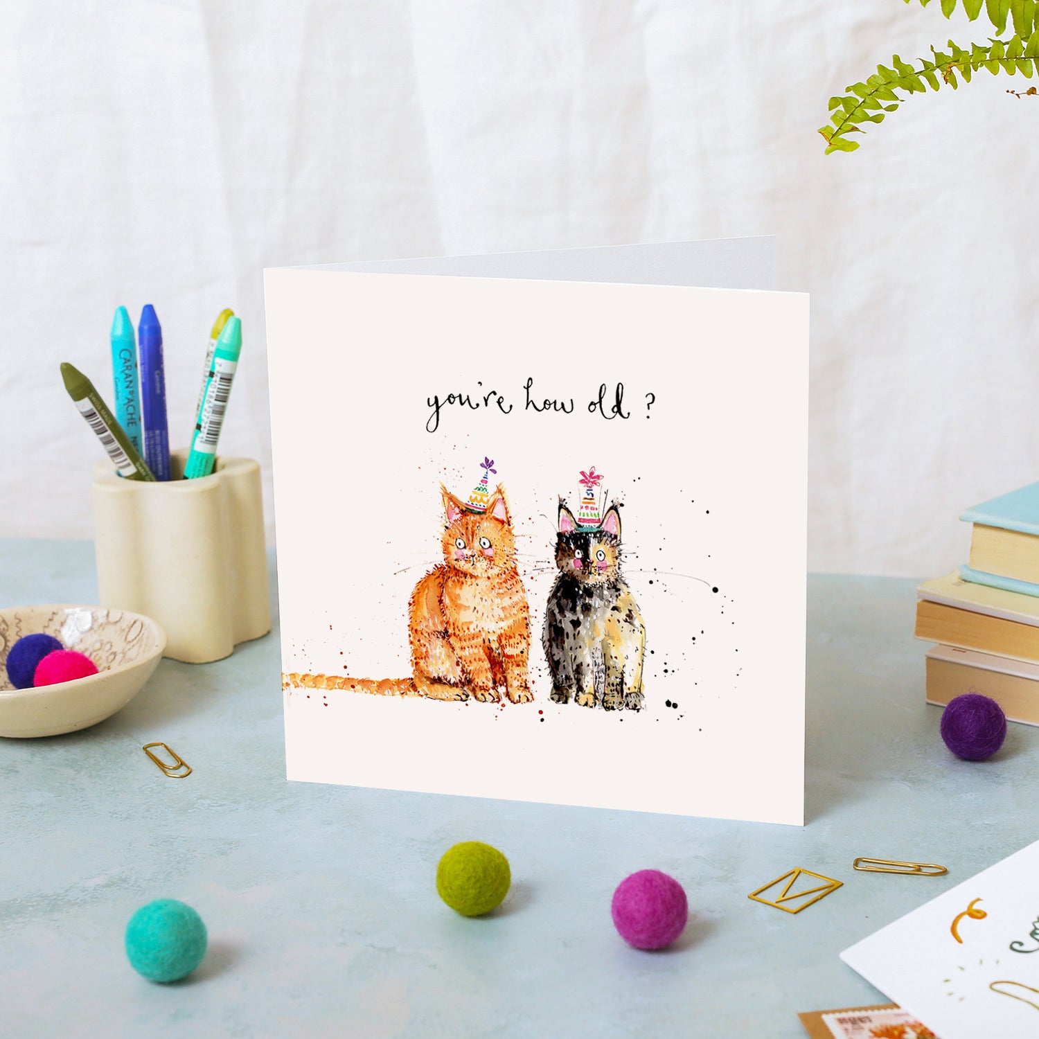 Cats You're How Old? Birthday Card
