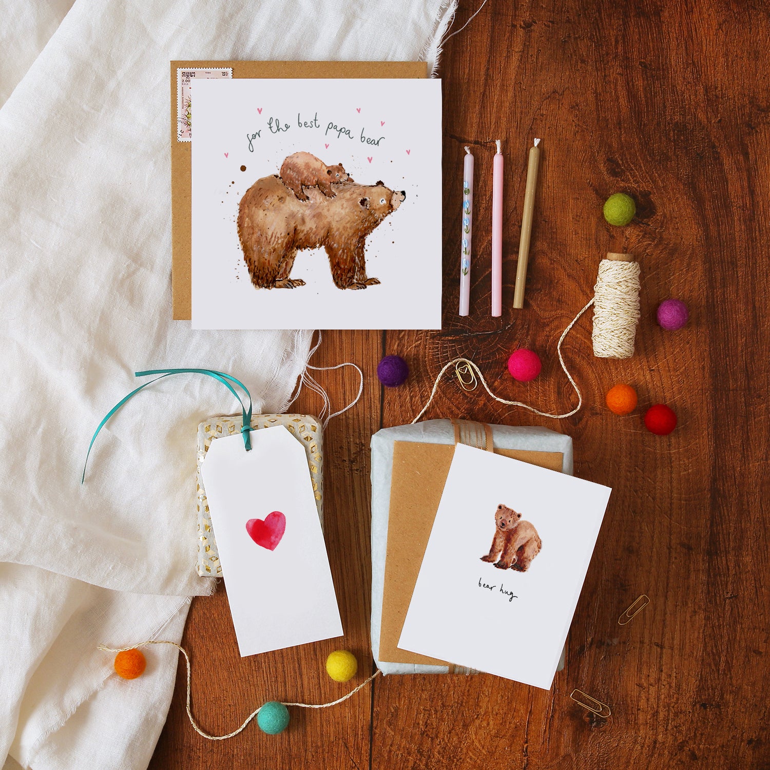 Best Papa Bear Father's Day Card