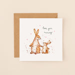 Bunnies Love You Mummy Mother's Day Card