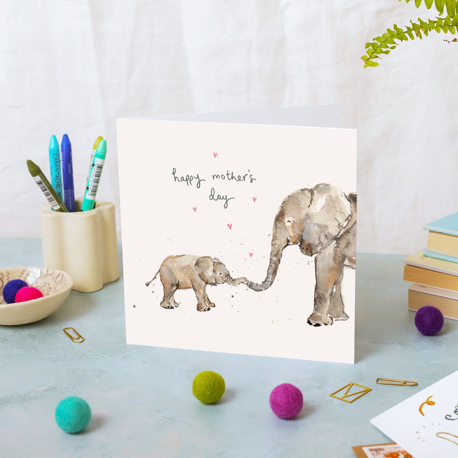 Elephants Happy Mother's Day Card