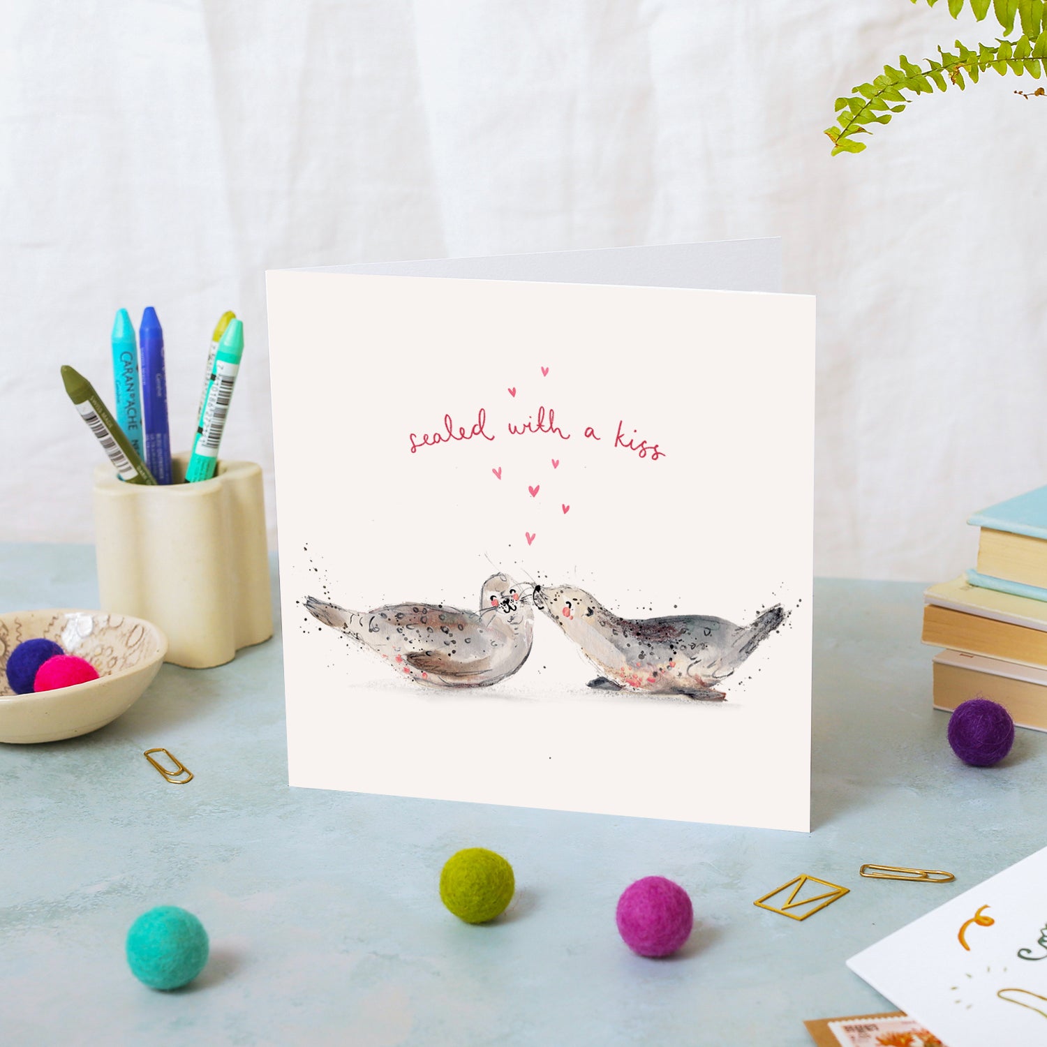 Sealed with a Kiss Valentine's Day Card