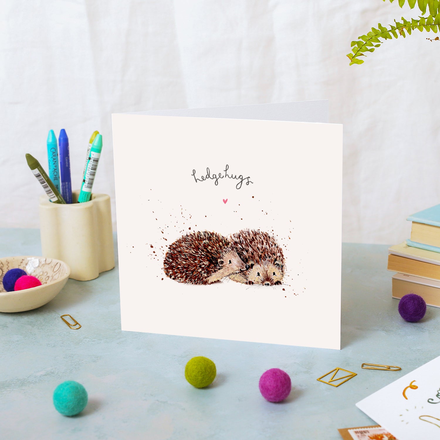 Hedgehugs Valentine's Day Card