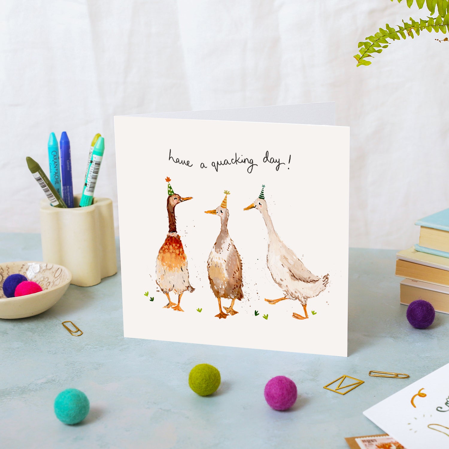 Ducks Quacking Day! Birthday Card