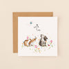 Bunnies With Love, Love & Friendship Card