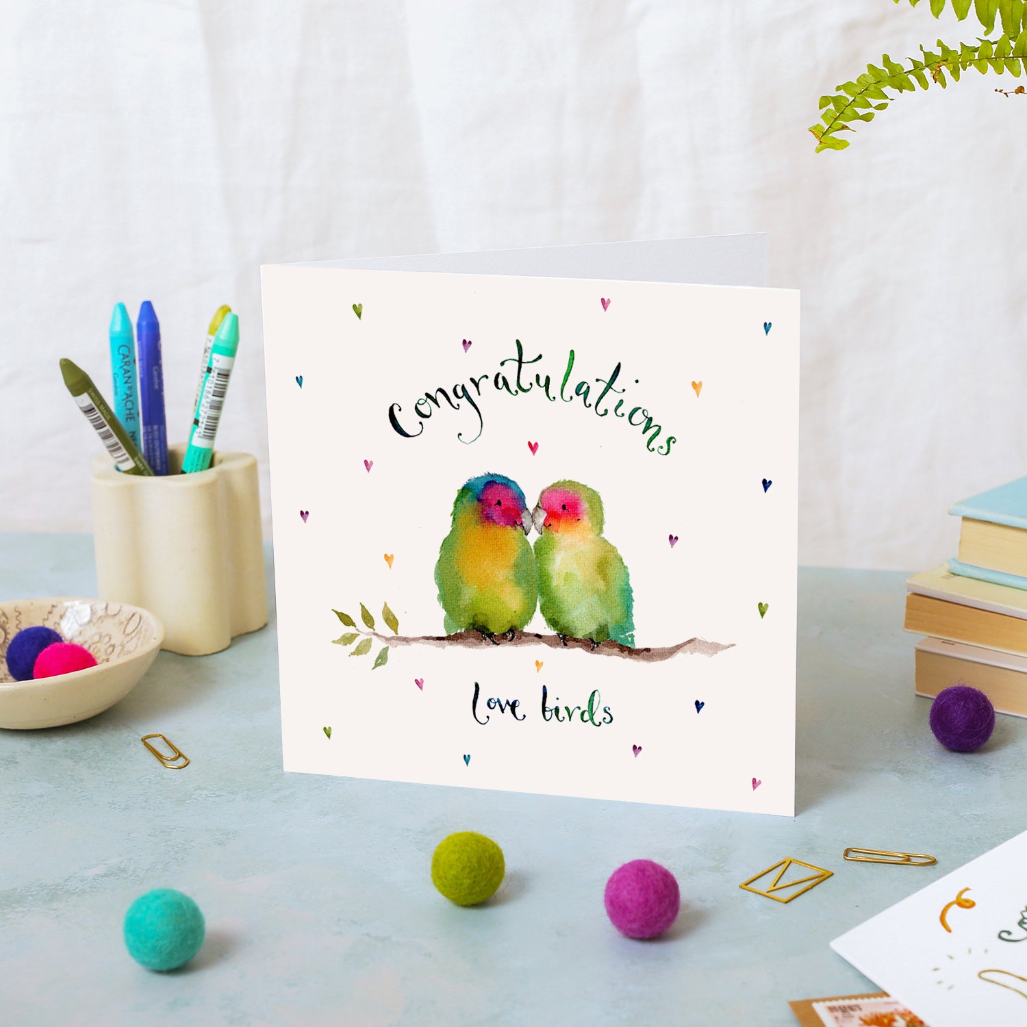Congrats Love Birds Card