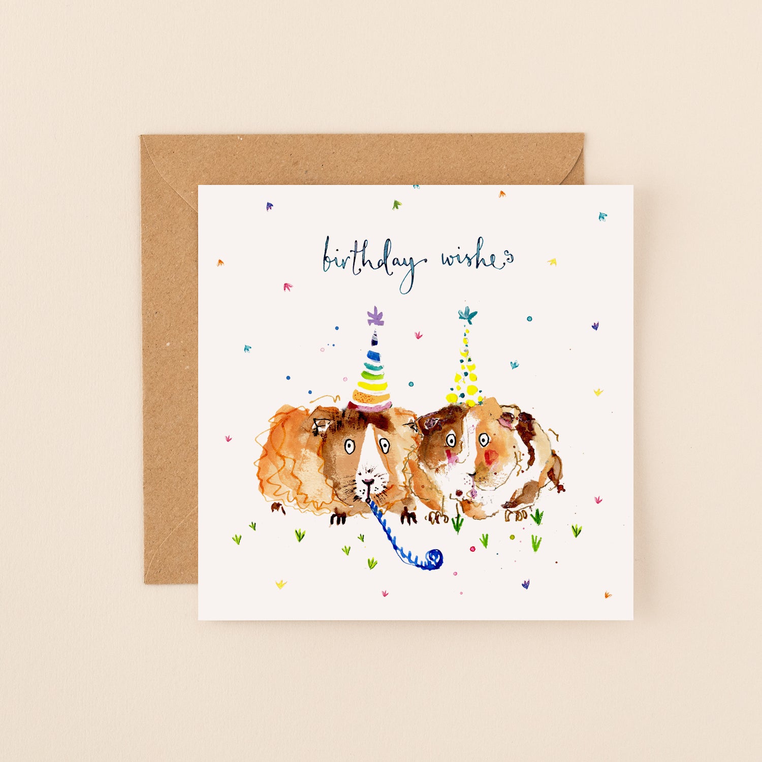 Birthday Wishes Guinea Pigs Birthday Card