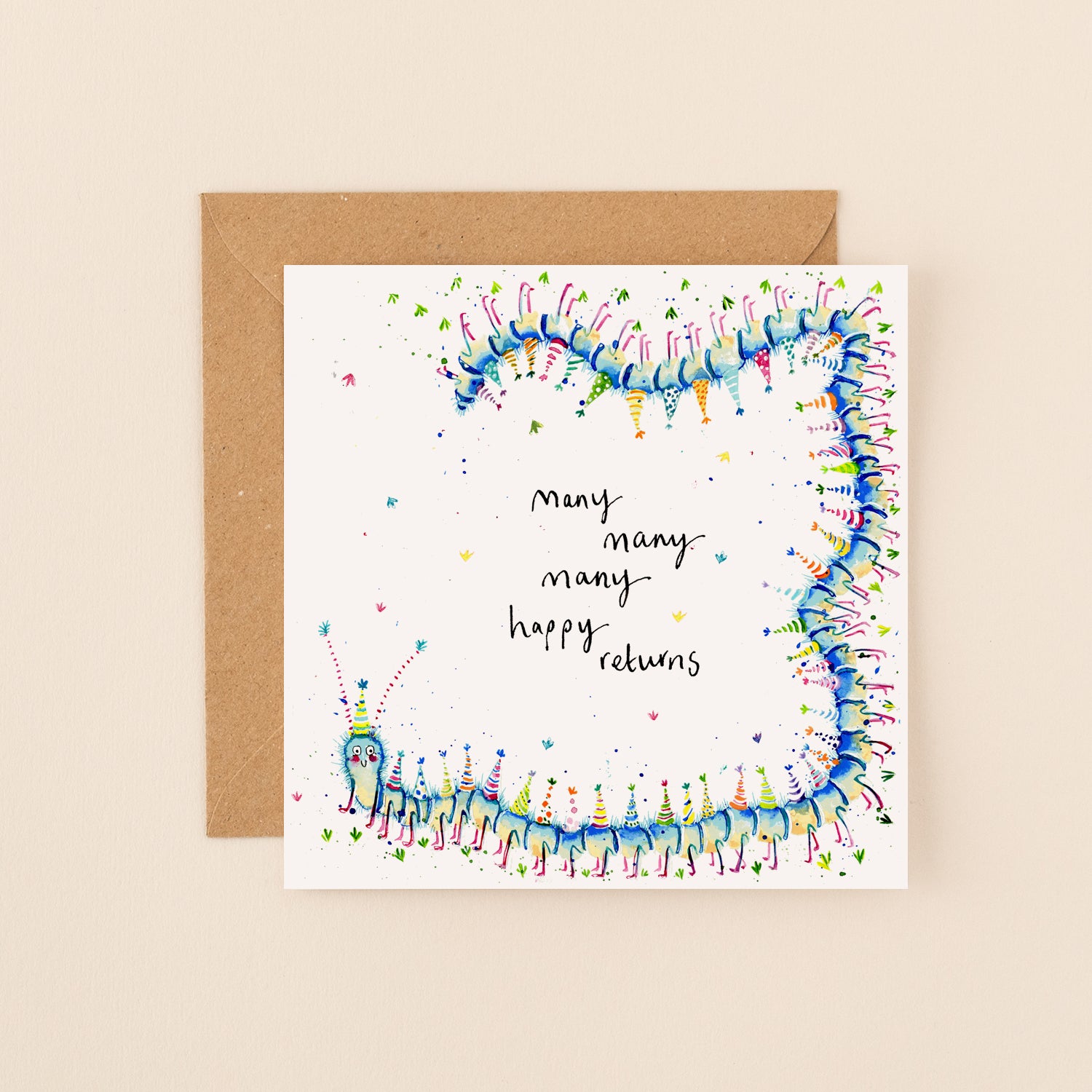 Happy Returns Centipede Birthday Card