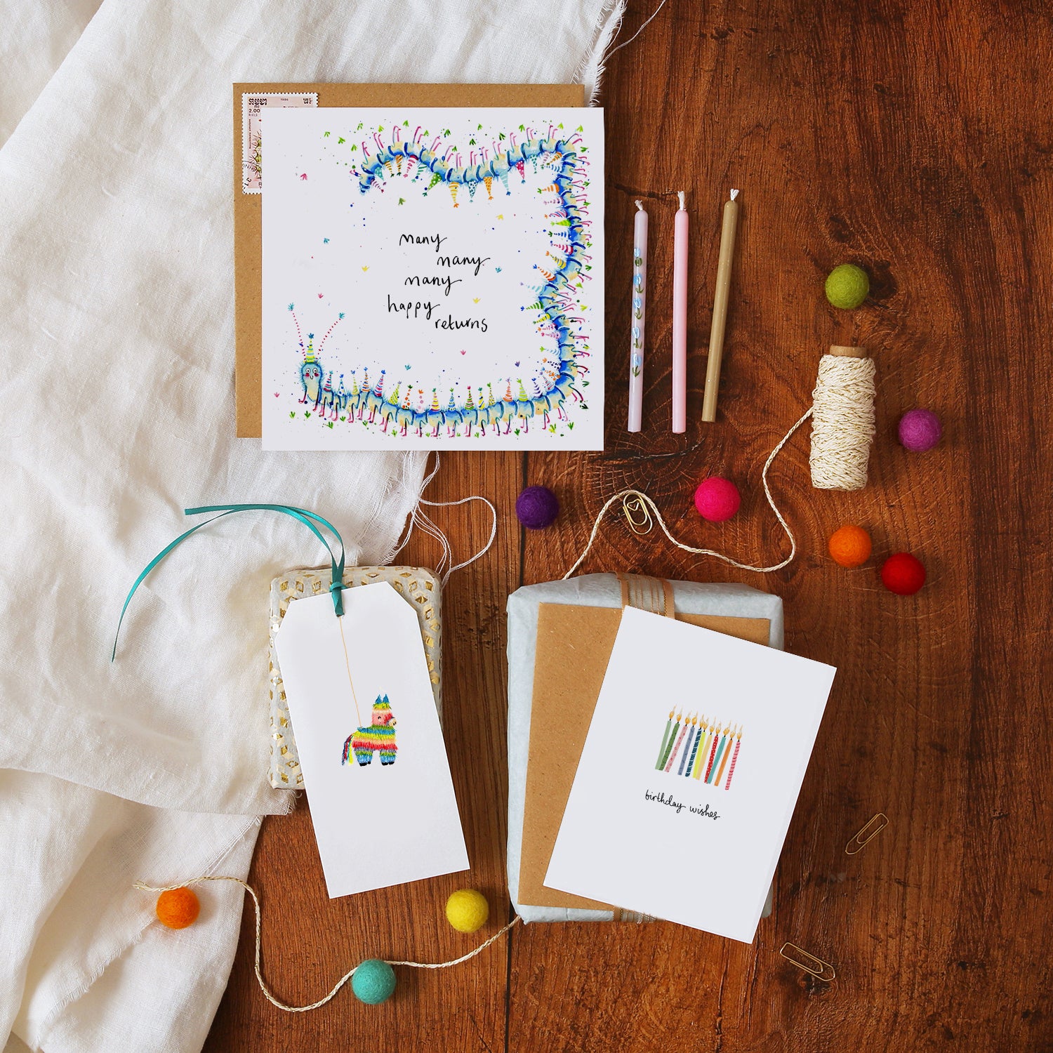 Candles Birthday Wishes Mini Card