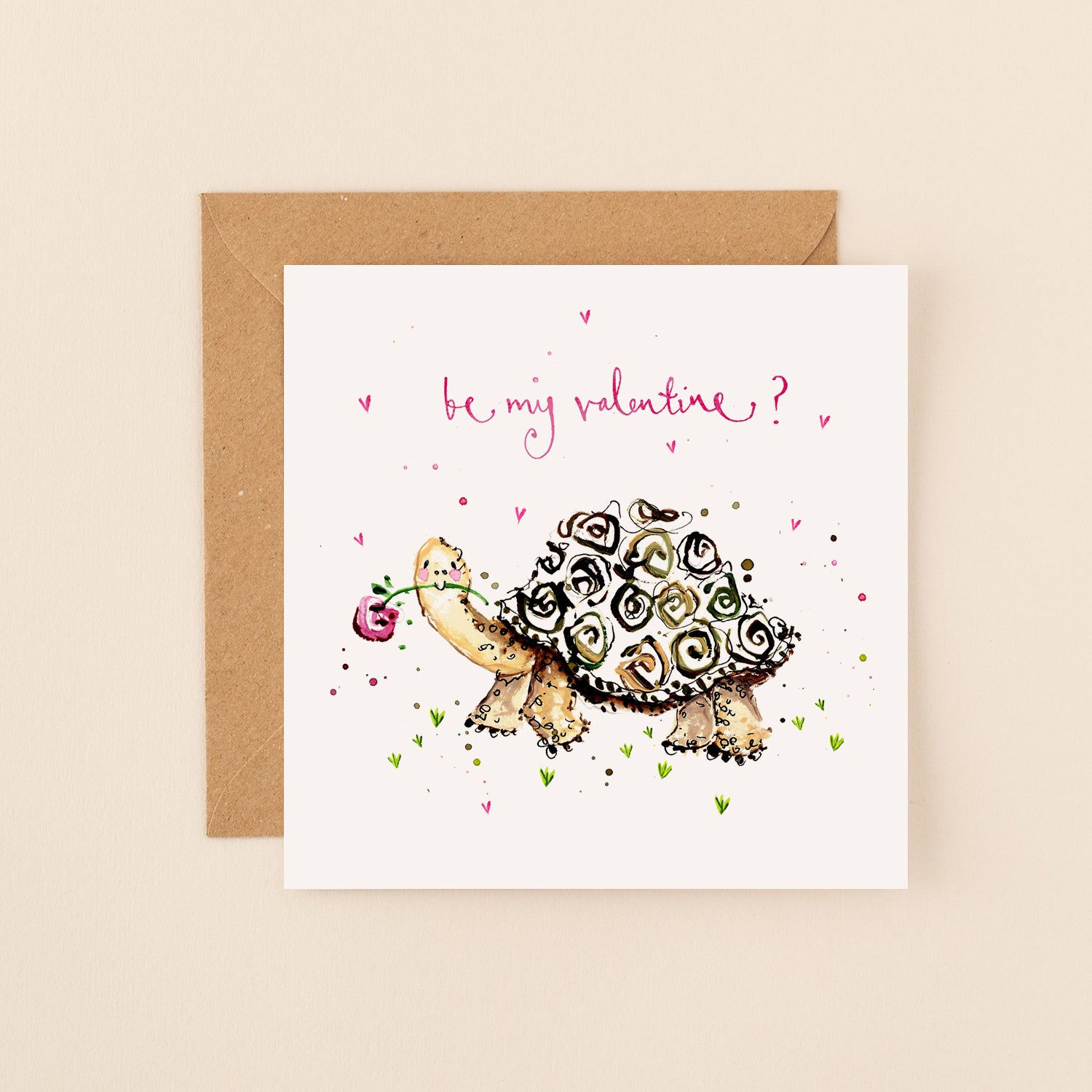 Tortoise Be My Valentine Card