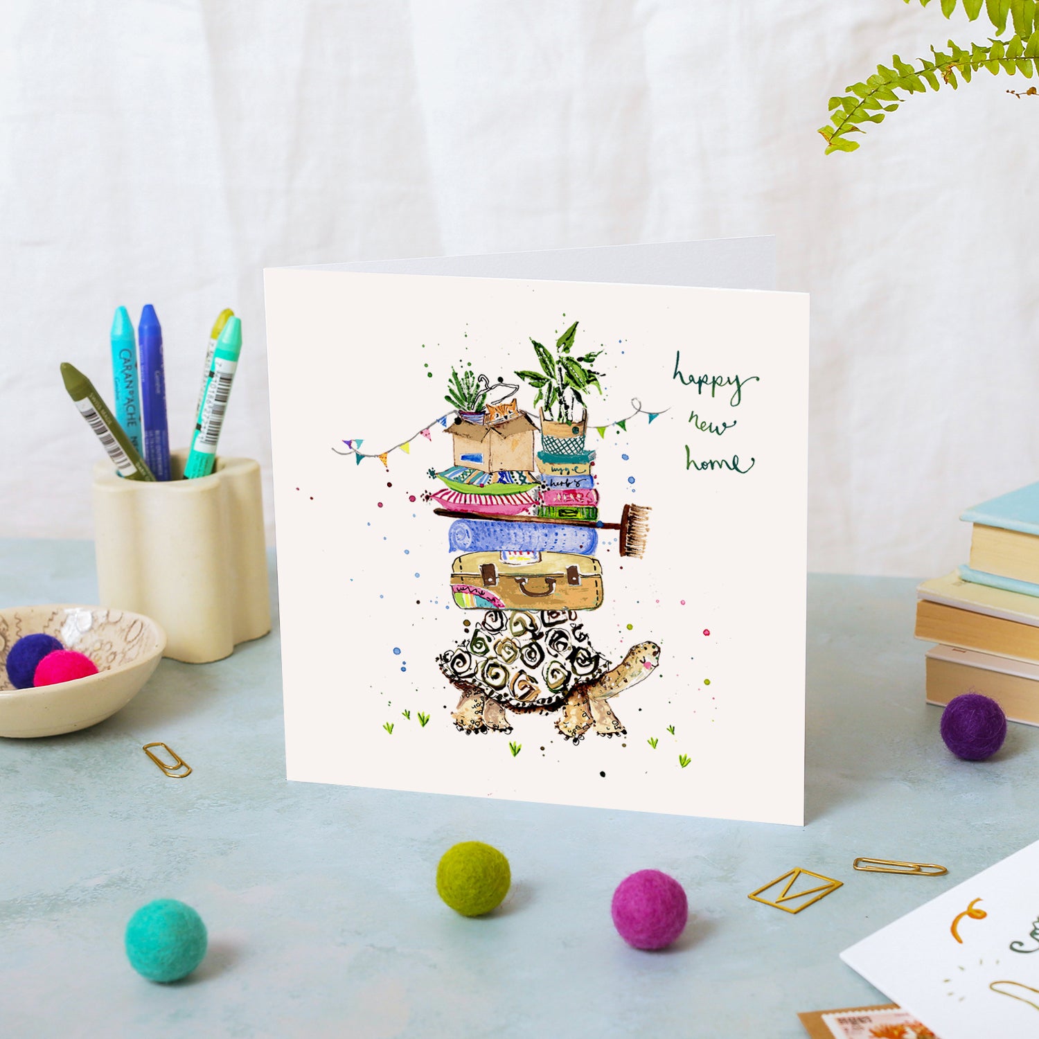 Tortoise Happy New Home Card