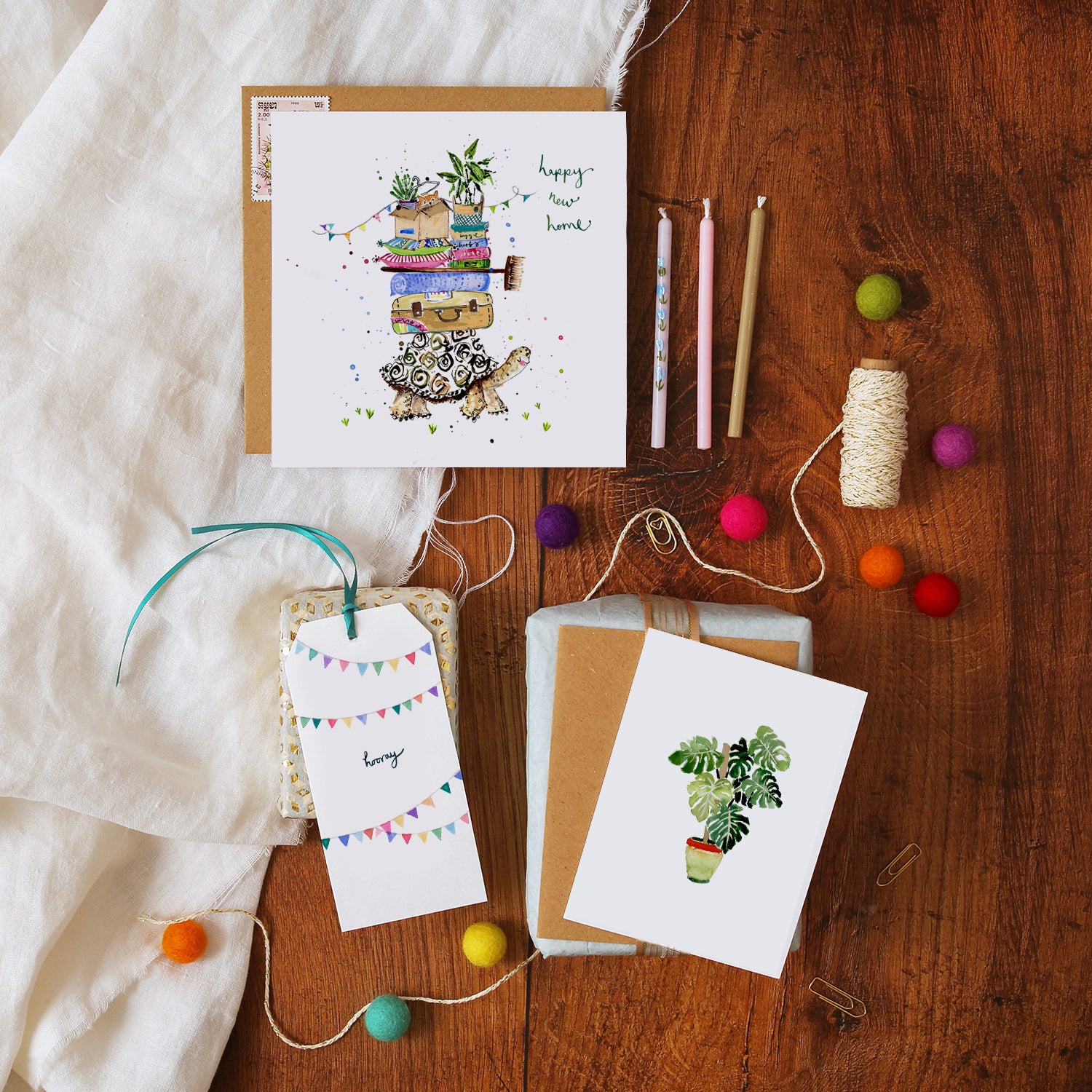 Tortoise Happy New Home Card