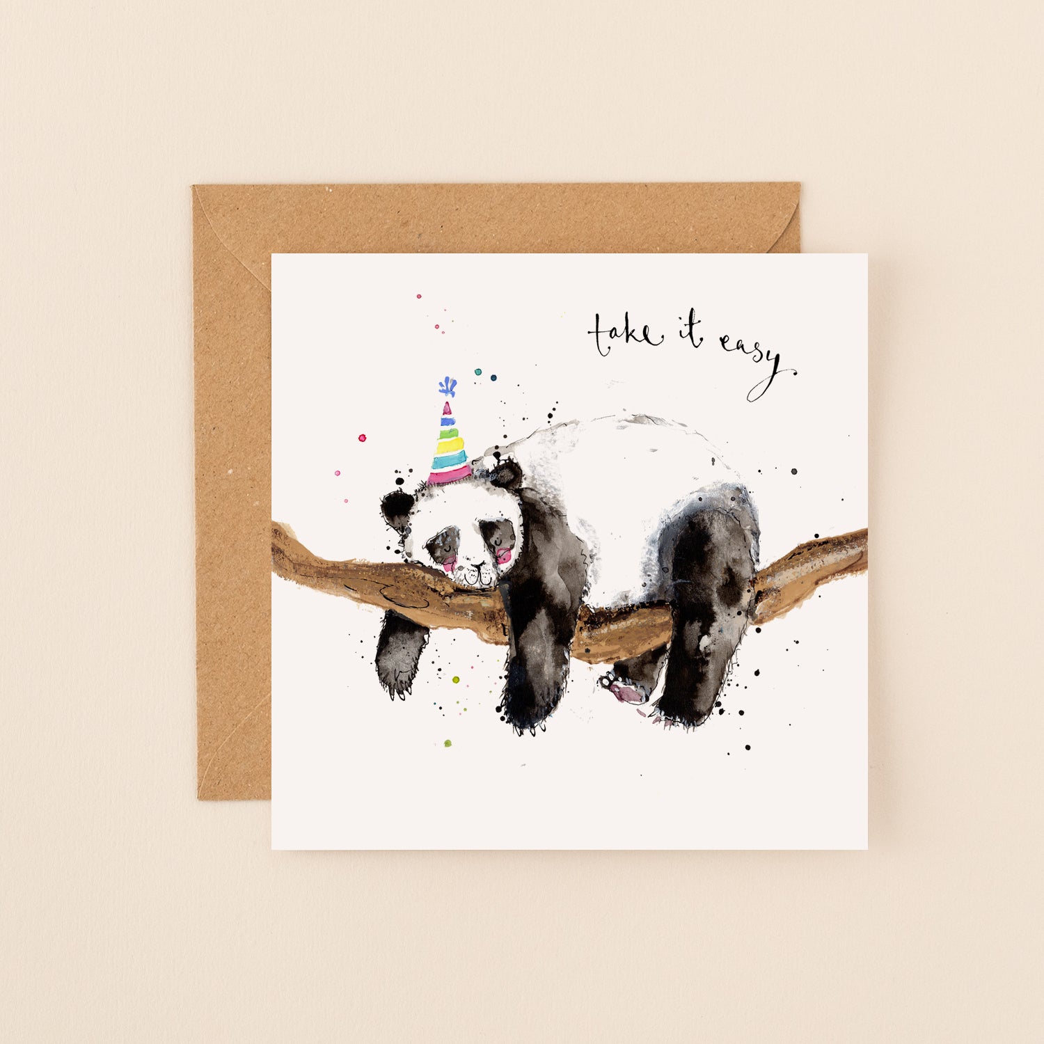 Panda Take It Easy Love & Friendship Card