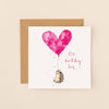 Hedgehog Big Birthday Love Birthday Card