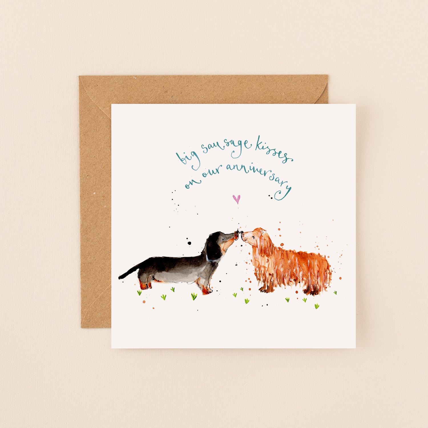 Sausage Dogs Anniversary Card