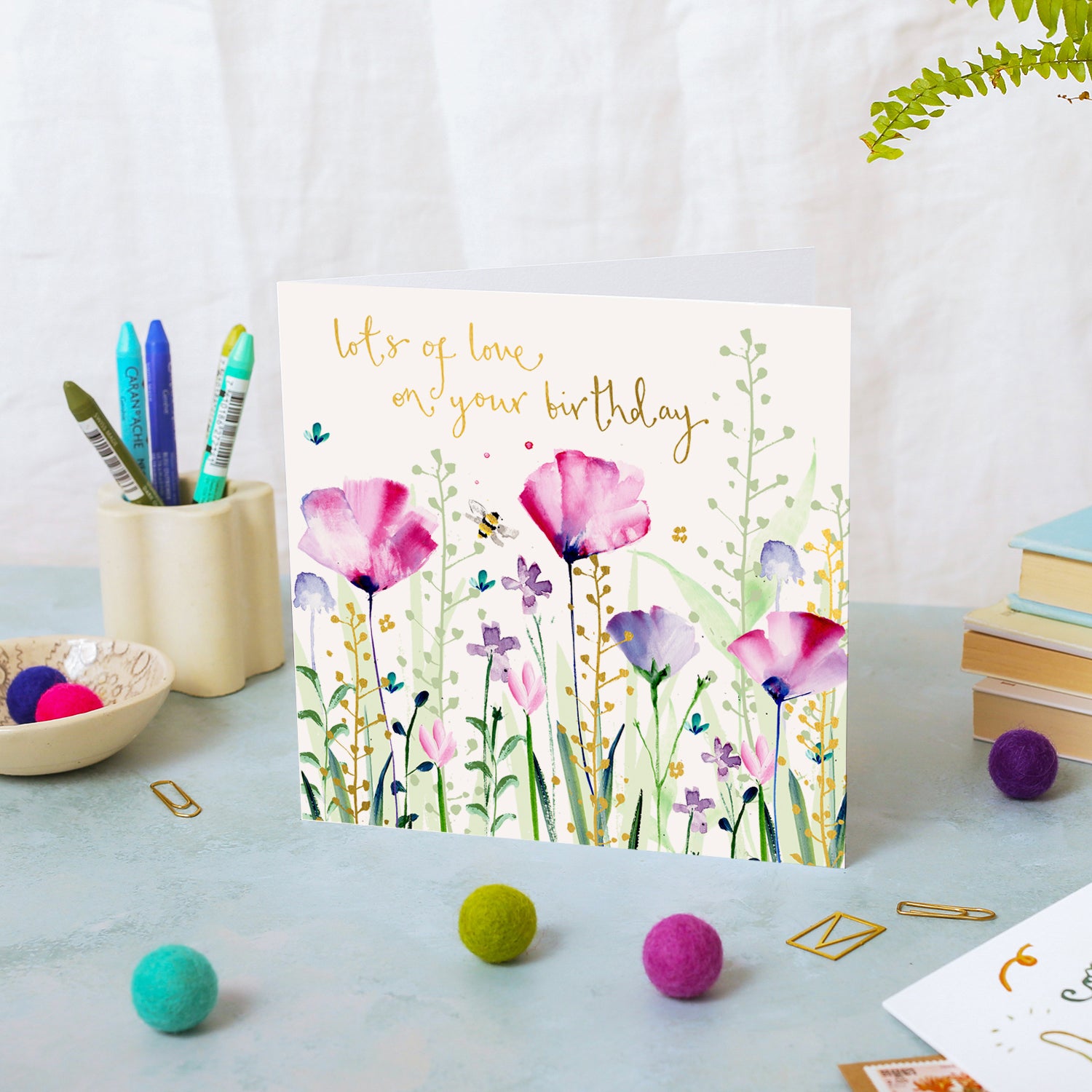 Flowers Happy Birthday Card