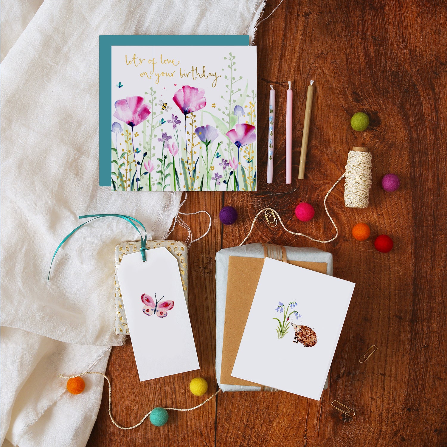 Flowers Happy Birthday Card