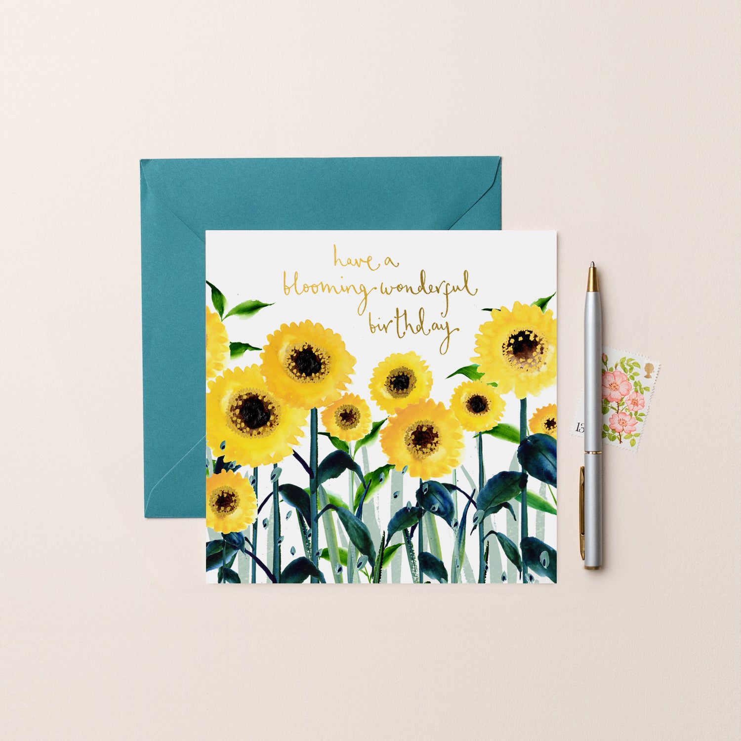 Sunflowers Happy Birthday Card