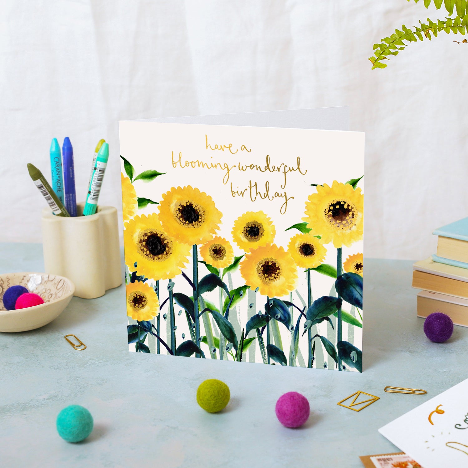 Sunflowers Happy Birthday Card