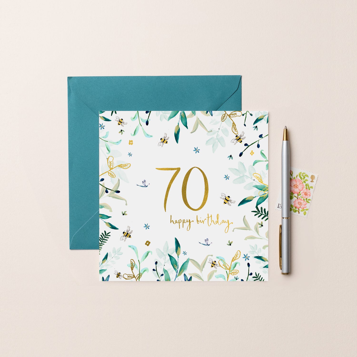 Flora 70th Birthday Card