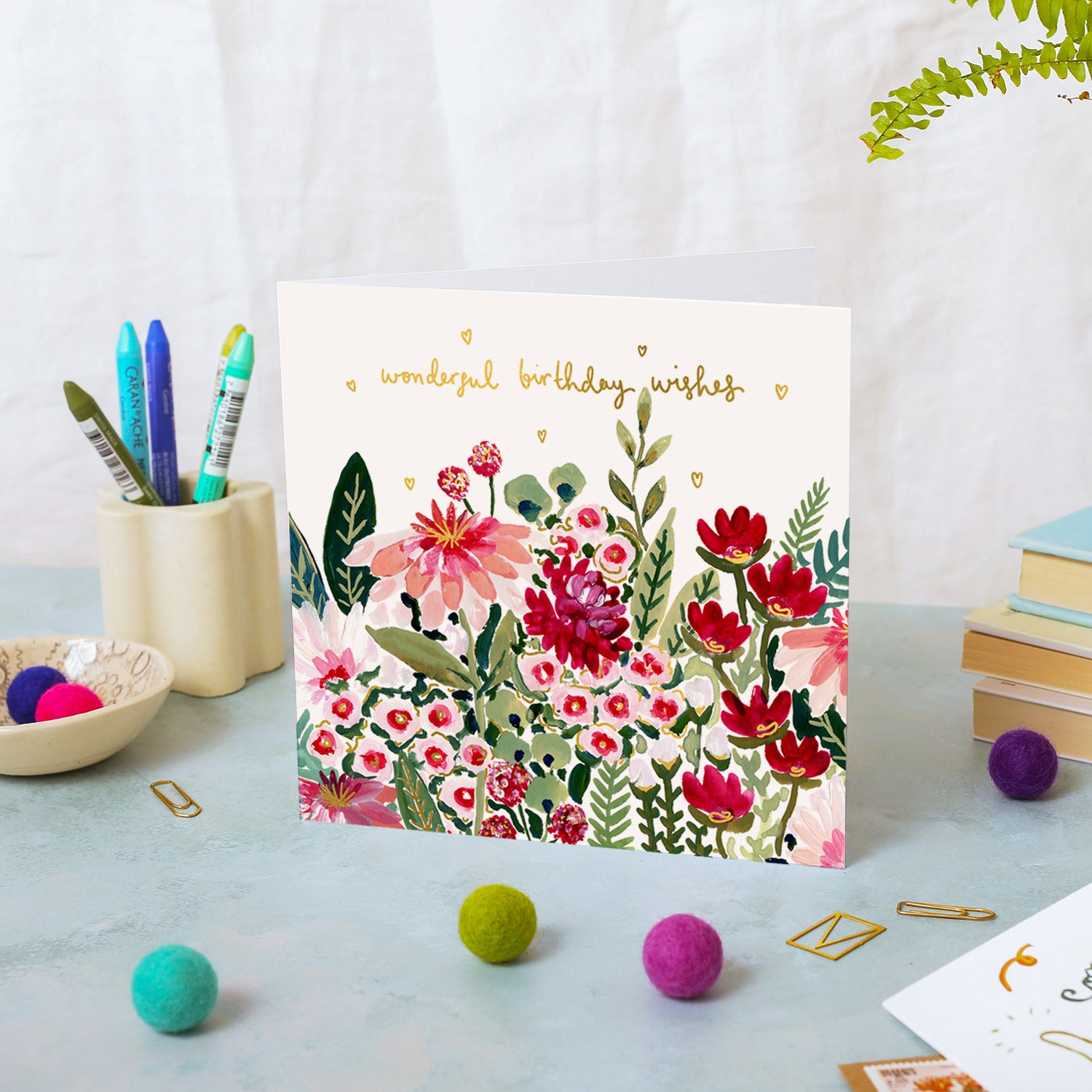 Flowers Wonderful Birthday Card