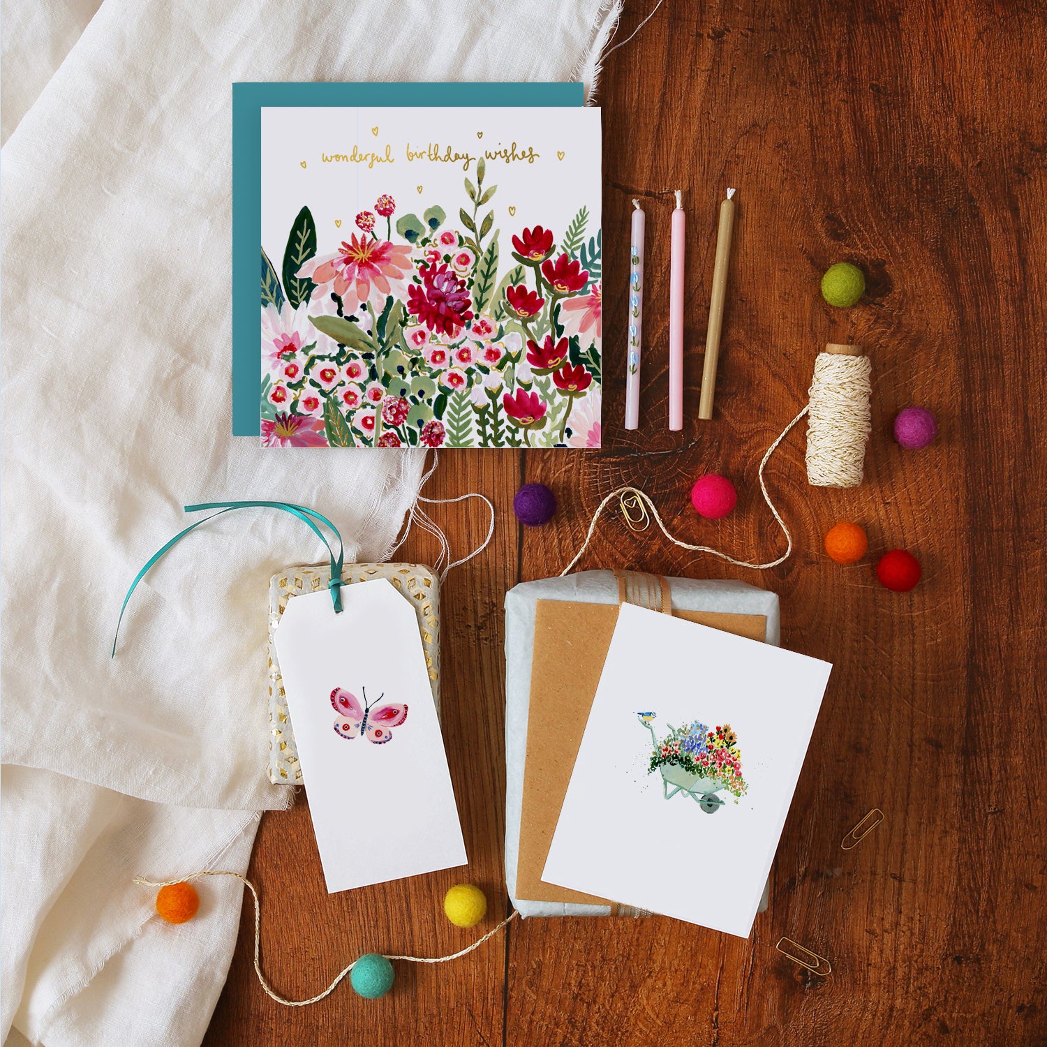 Flowers Wonderful Birthday Card