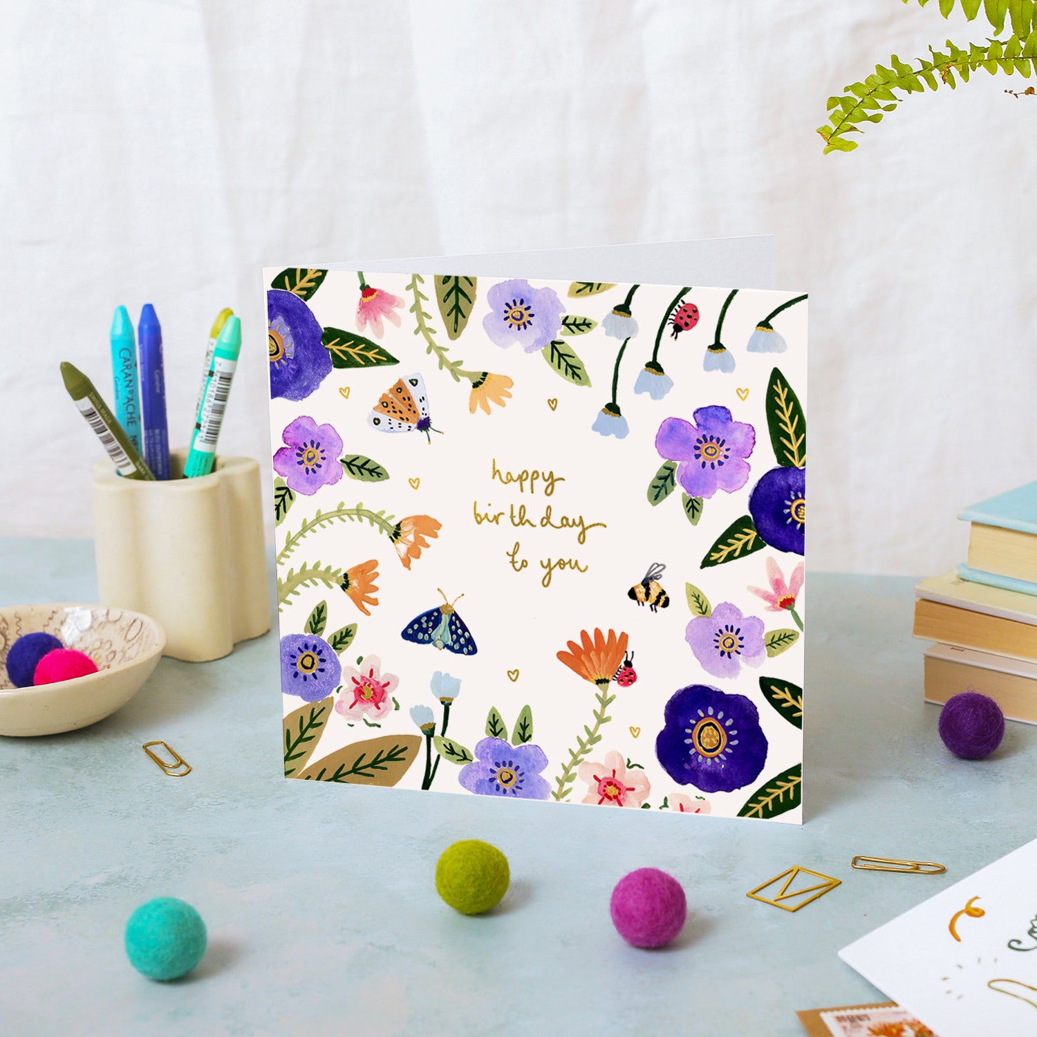 Anemones Birthday Card