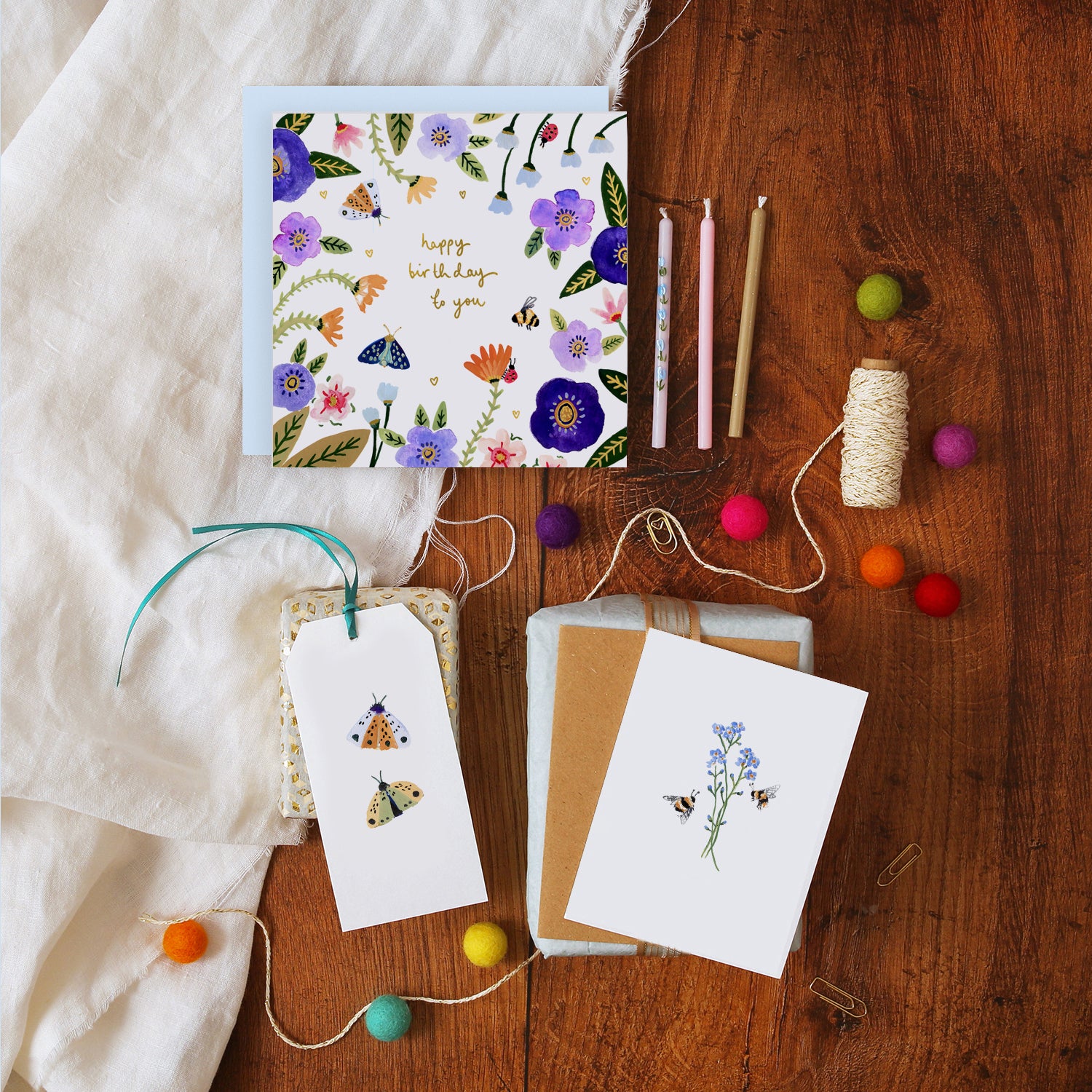 Anemones Birthday Card