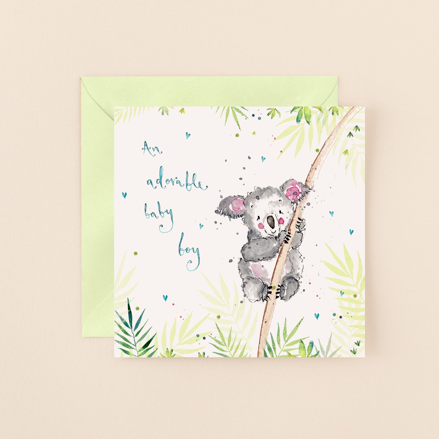 Koala Baby Boy New Baby Card