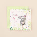 Koala Baby Girl New Baby Card