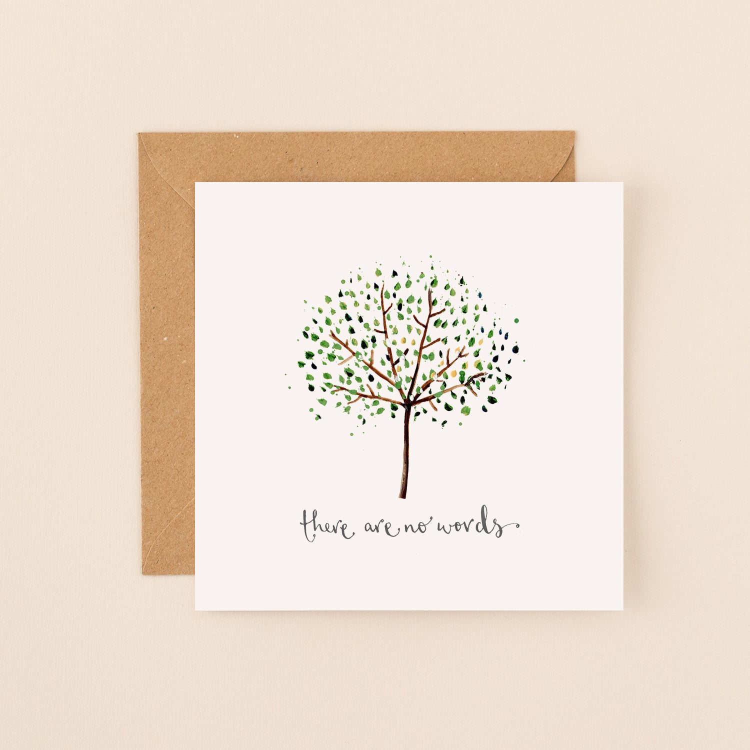 There Are No Words Tree Sympathy Card